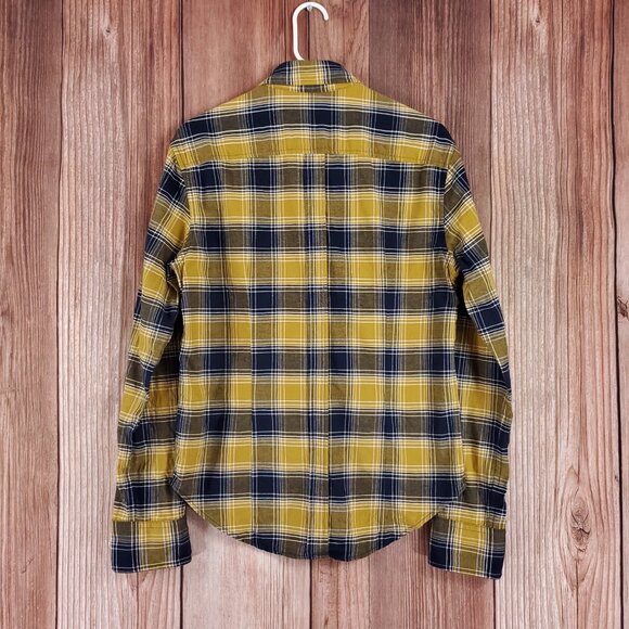 Band of Outsiders Mens Size 2 Medium Plaid LS Button Down Shirt USA Made - Picture 2 of 11